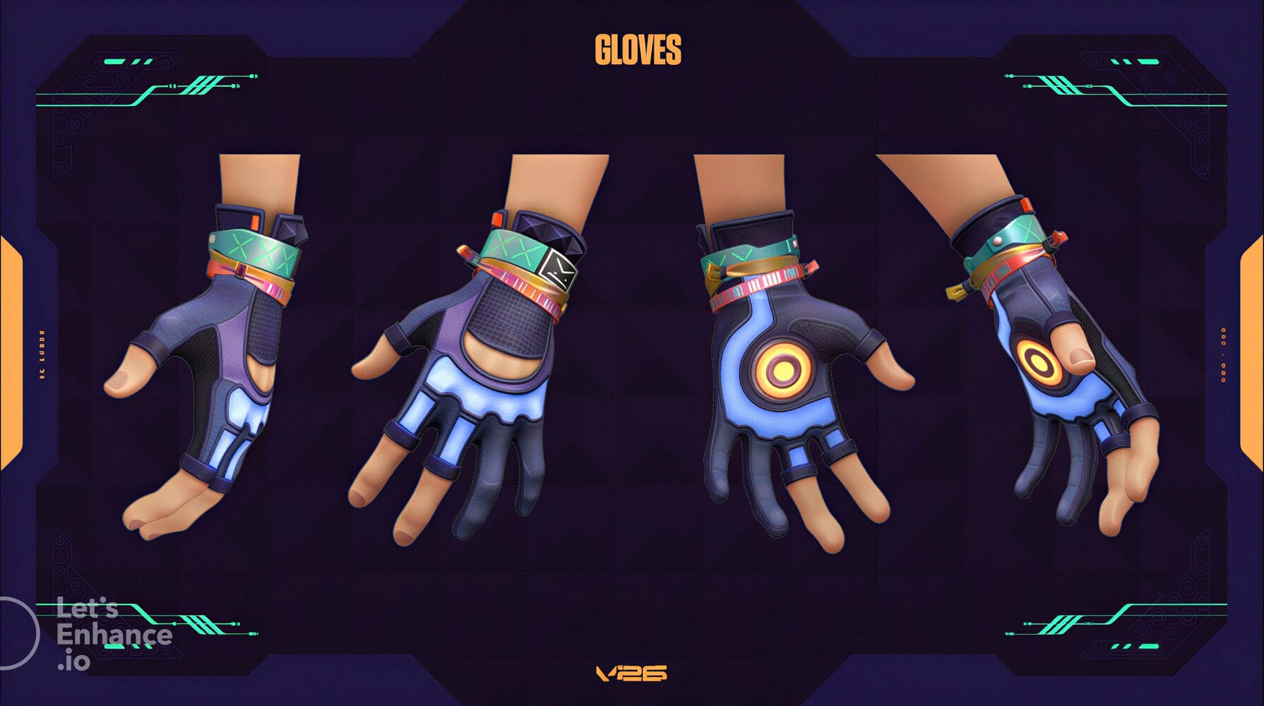 Miks utilizando suas luvas tecnológicas