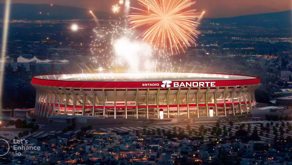 Estádio Azteca na Cidade do México, local da abertura oficial da Copa do Mundo 2026.