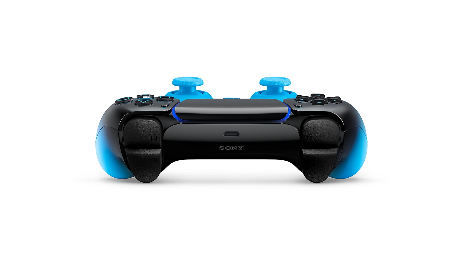 Controle DualSense Rhythm Blue para PlayStation 5 - HYPERPOP Collection vista traseira